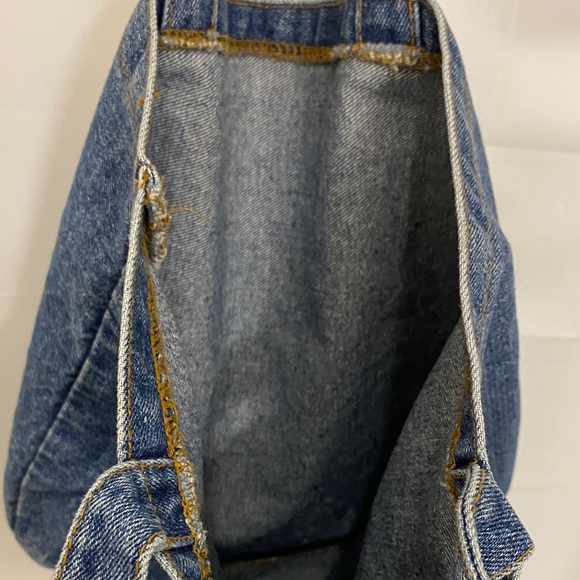 Blue Denim Tote Bag 13x12” - Picture 2 of 2